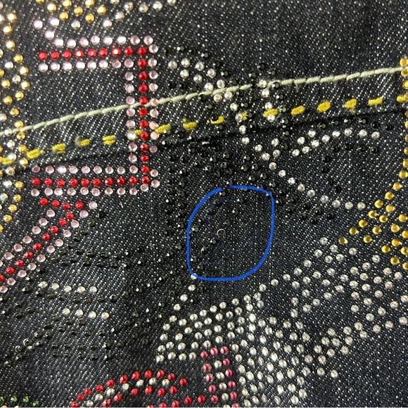COOGI | Cropped Embellished Denim Jacket - Picture 16 of 16